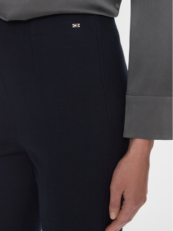 Tommy Hilfiger Tommy Hilfiger Pantaloni din material Elevated WW0WW39721 Bleumarin Slim Fit
