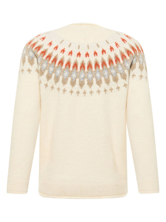Mustang Mustang Sweter BLOOMFIELD Biały Regular Fit