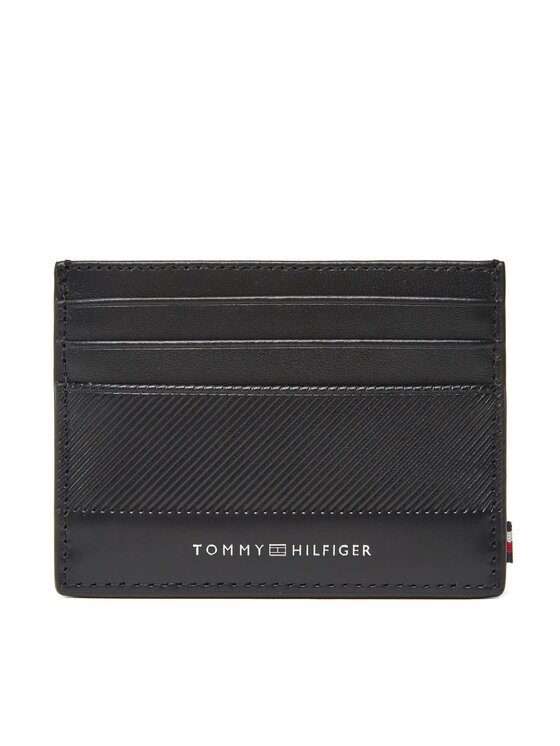 Etui pentru carduri Tommy Hilfiger Th Foundation Cc Holder AM0AM13506 Negru