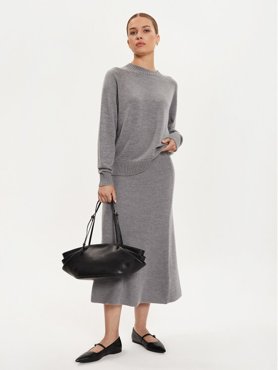 Max Mara Leisure Max Mara Leisure Džemperis Salvia 2426366158 Pelēks Relaxed Fit