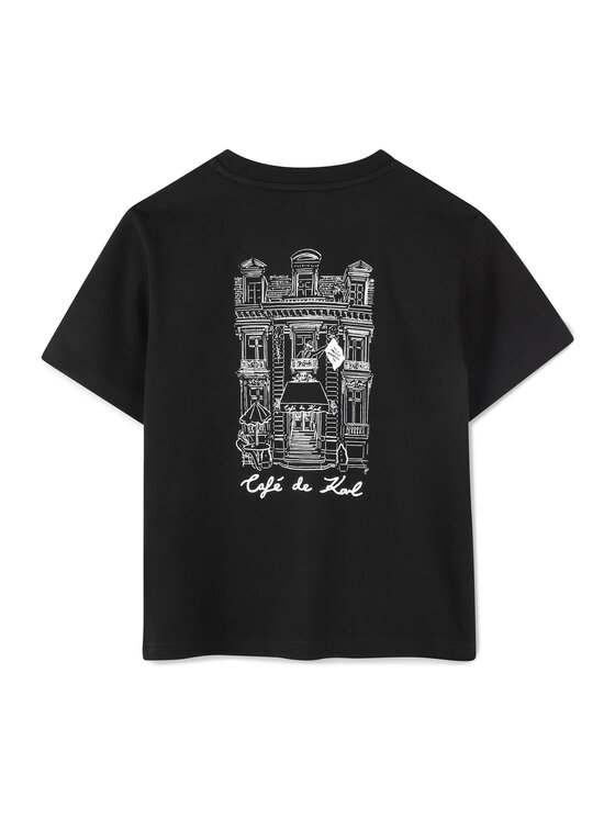 Karl Lagerfeld Kids Karl Lagerfeld Kids Tričko Z30440 S Čierna Regular Fit