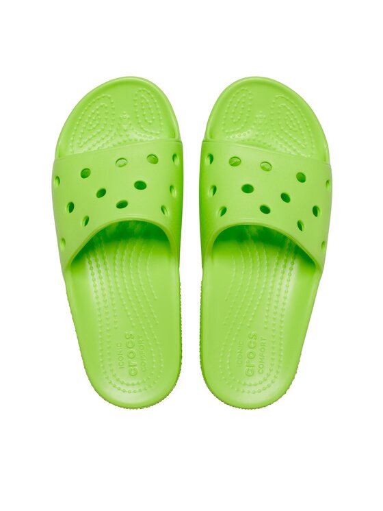 Crocs Crocs Klapki Classic Slide Kids 206396 Zielony
