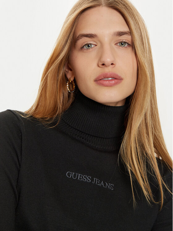 Guess Jeans Guess Jeans Ζιβάγκο W4BR15 Z3HO2 Μαύρο Regular Fit