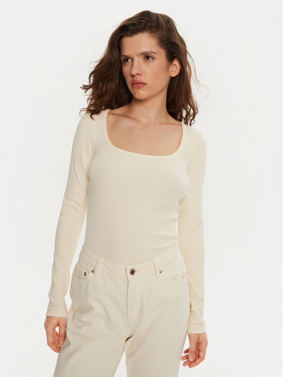 Brave Soul Brave Soul Bluse LLT-624CHARLIE2 Écru Regular Fit