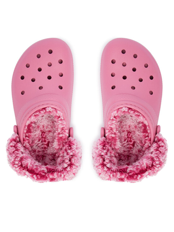 Crocs Crocs Şlapi Classic Fleece Lined Clog K 212856 Roz