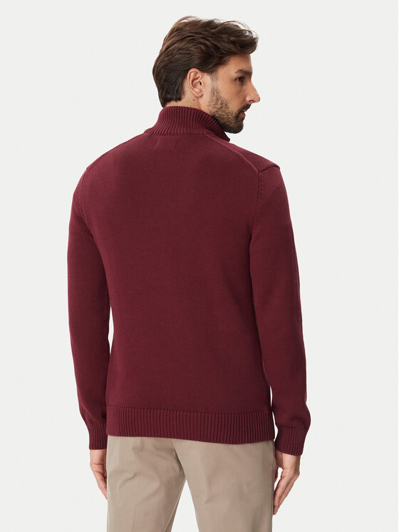 Gant Gant Svetr 8030170 Bordó Regular Fit