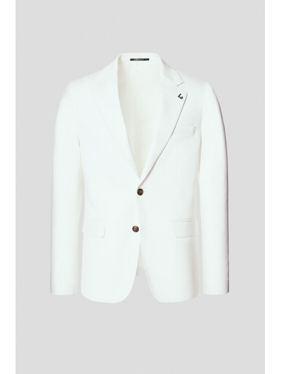 Lancerto Lancerto Marynarka Guspini MA131125000001 Biały Slim Fit