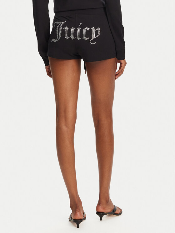 Juicy Couture Juicy Couture Sportovní kraťasy JCWHS125312 Černá Loose Fit