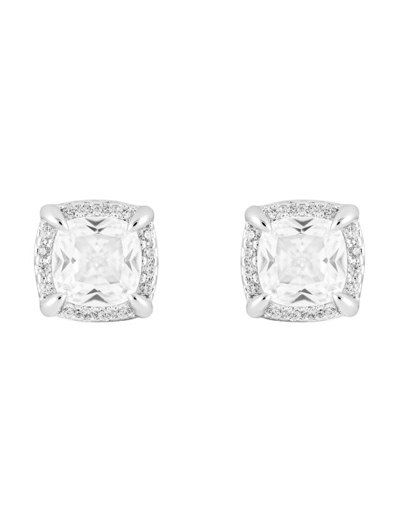 ICED STUFF ICED STUFF Orecchini Princess Square Oro bianco