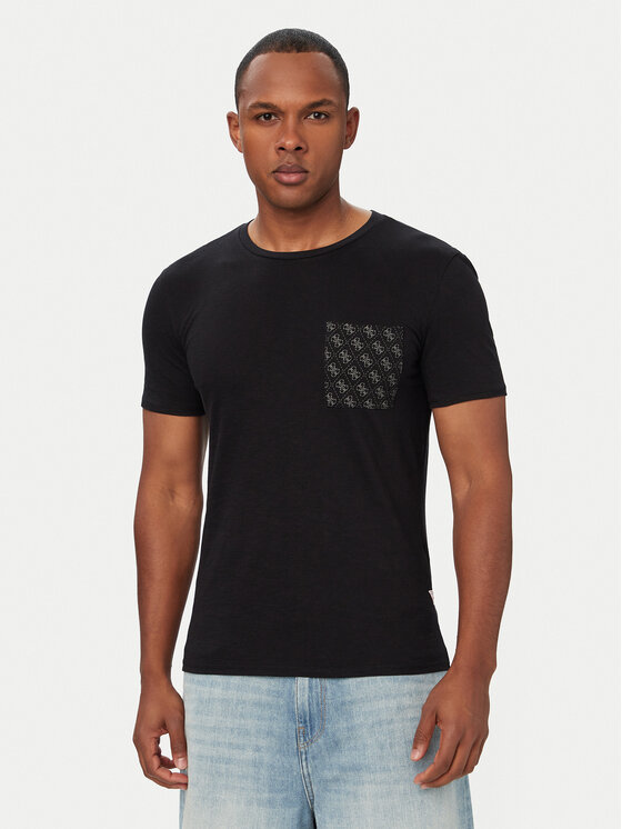 Guess Guess T-Shirt F6GI12 K6XN4 Schwarz Regular Fit