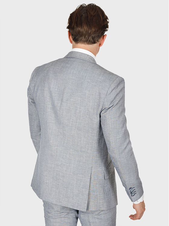 Evenemen Evenemen Marynarka OVO BLUE Szary Slim Fit