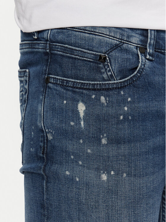 KARL LAGERFELD KARL LAGERFELD Jeansy 265801 551832 Tmavomodrá Slim Fit