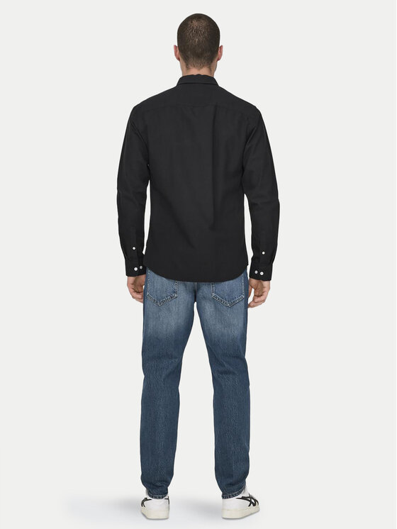 Only & Sons Only & Sons Cămașă Alvaro 22006479 Negru Slim Fit
