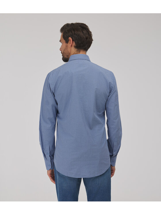Lee Cooper Lee Cooper Koszula MALT Niebieski Slim Fit