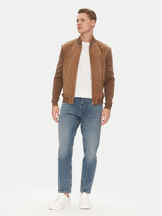 Milestone Milestone Яке бомбър MSTristan 511620 21220 Кафяв Regular Fit