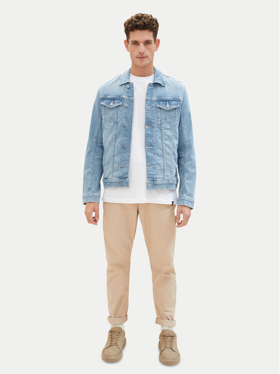 Tom Tailor Tom Tailor Kurtka jeansowa 1040165 Niebieski Regular Fit