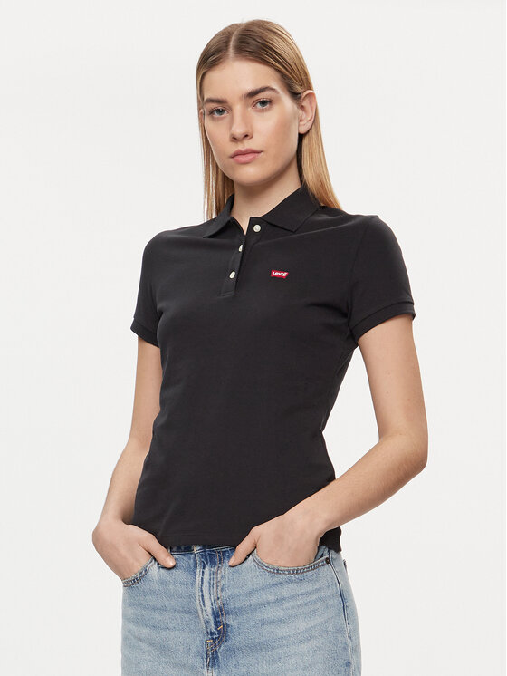 Levi's Polokošeľa 52599-0046 Čierna Slim Fit