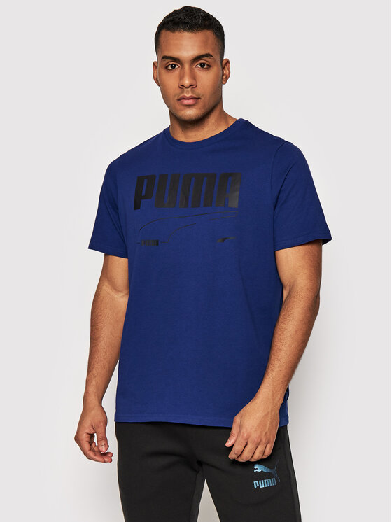 Puma T-shirt Rebel 585738 Blu scuro Regular Fit • Modivo.it