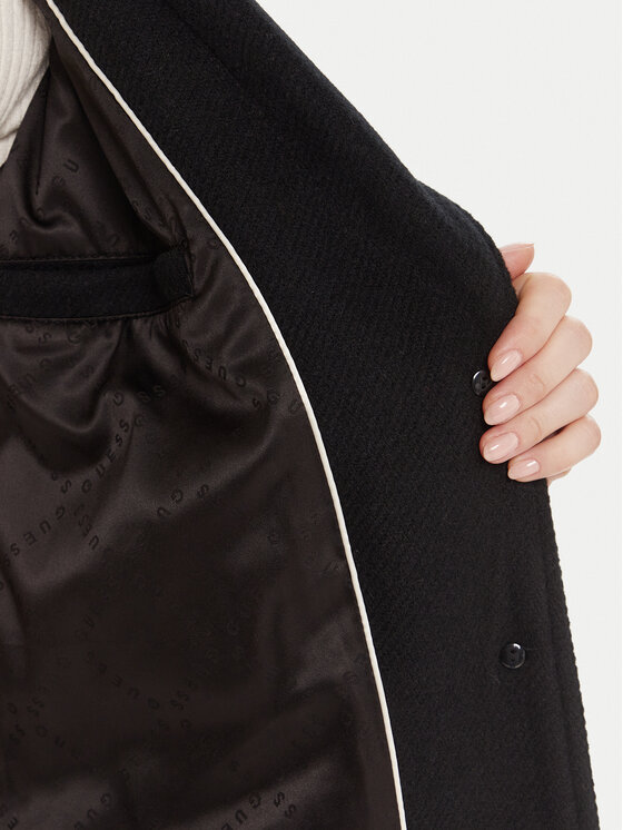 Guess Guess Kabát pro přechodné období W5BL25 W2672 Černá Regular Fit