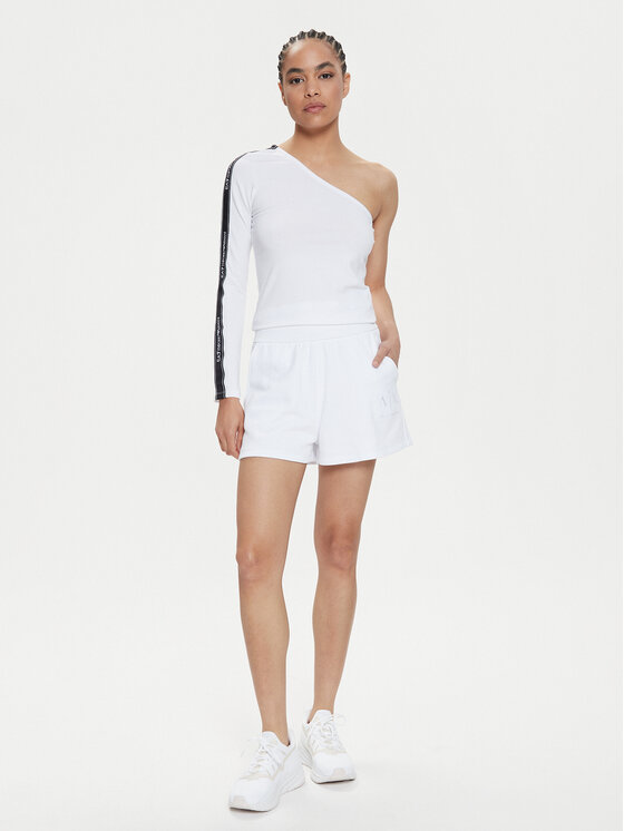 Armani Exchange Armani Exchange Športne kratke hlače 3DYS71 YJFDZ 1000 Bela Regular Fit