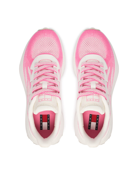 Tommy Jeans Tommy Jeans Sportcipők Tjw Sporty Knit Runner EN02962 Ekru
