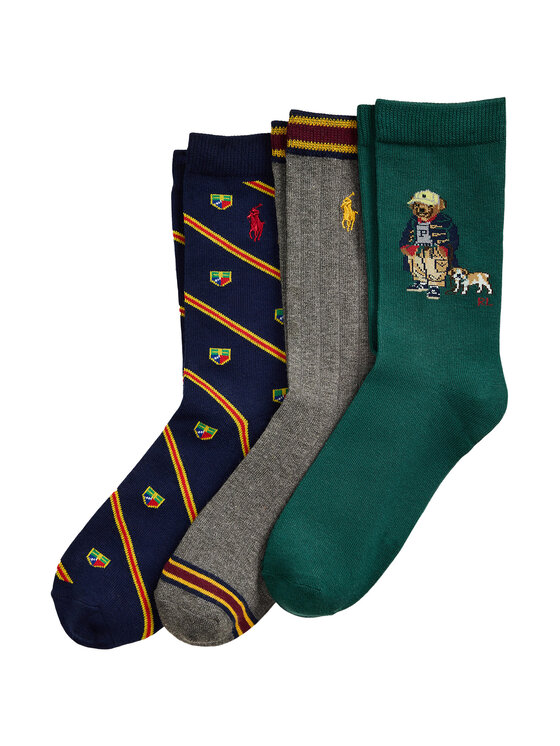 Polo Ralph Lauren Polo Ralph Lauren 3er-Set hohe Kindersocken 444P03160001 Bunt