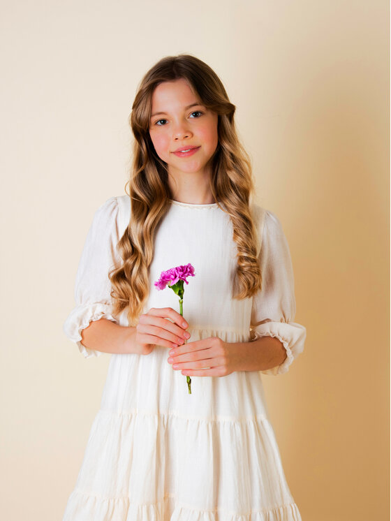 minimi minimi Sukienka elegancka 31/22 Écru Regular Fit