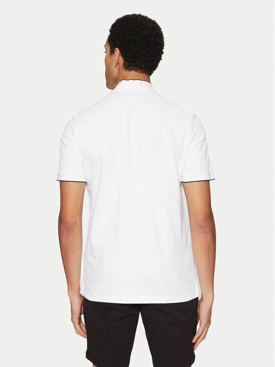 Calvin Klein Calvin Klein Polo K10K114139 Biały Regular Fit