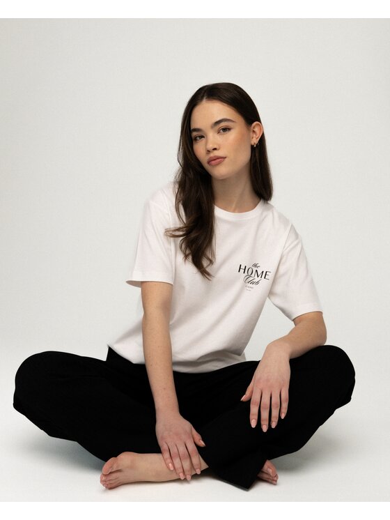 Le Songe Le Songe T-Shirt T-SHIRT HOME Biały Oversize