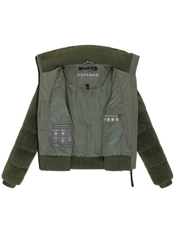Navahoo Navahoo Kurtka zimowa Schneepuder Zielony Regular Fit