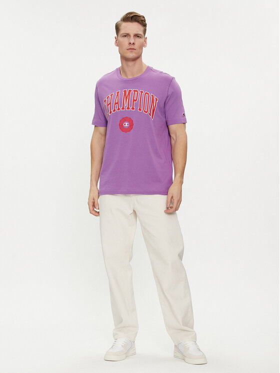 Champion Champion Majica 219852 Vijolična Comfort Fit