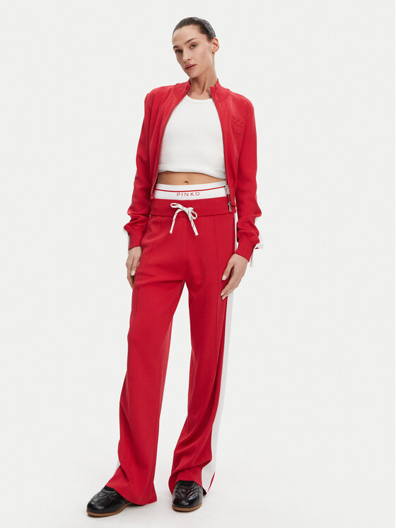PINKO PINKO Felpa Wellington Maglia 104738 A2FQ Rosso Regular Fit