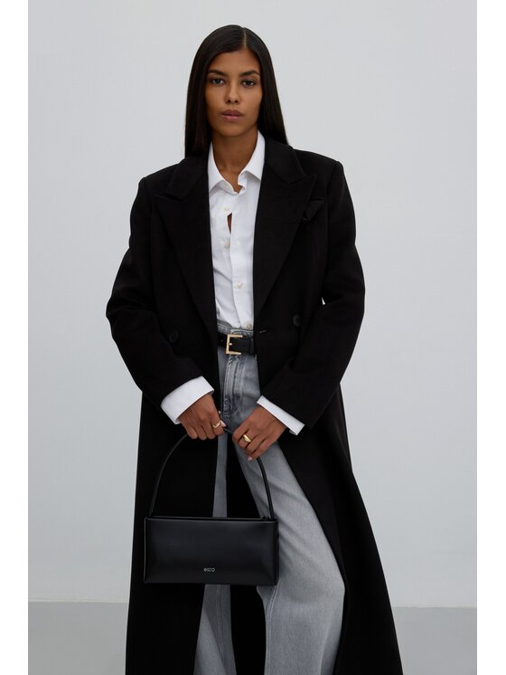 Estro Estro Kabát ER00118053 Černá Loose Fit