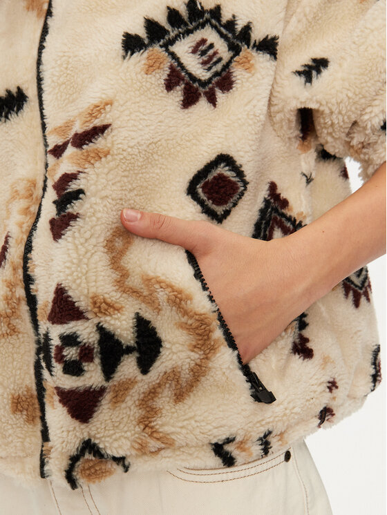 Brunotti Brunotti Cappotto in shearling 2422240119 Écru Regular Fit