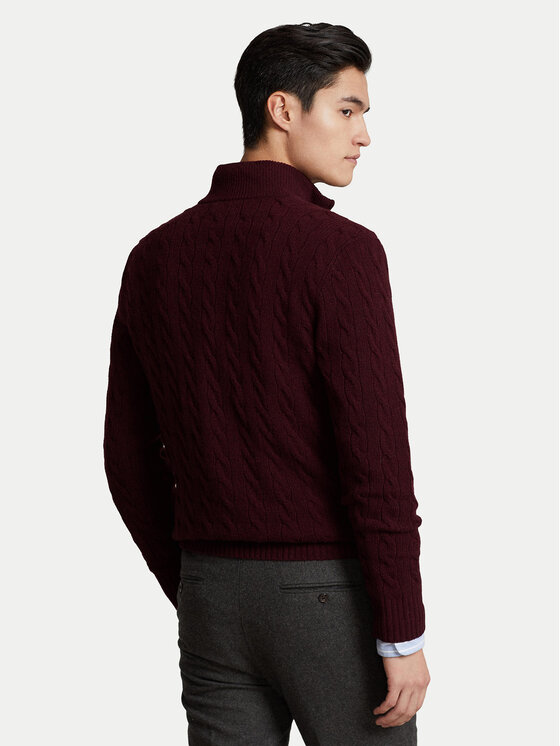Polo Ralph Lauren Polo Ralph Lauren Pulover 710876766007 Bordo rdeča Regular Fit