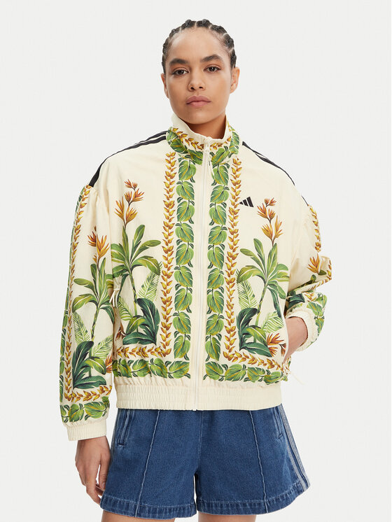 Női Bomber dzseki adidas, Méret: XL, Bézs, FARM JD6304