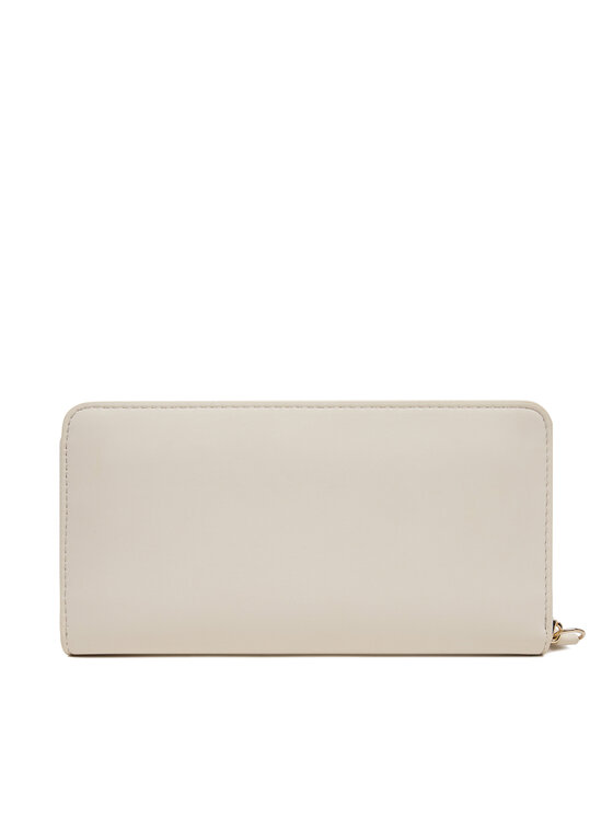 Tommy Hilfiger Tommy Hilfiger Didelė Moteriška Piniginė Th Logotape Lrg Za AW0AW17266 Écru