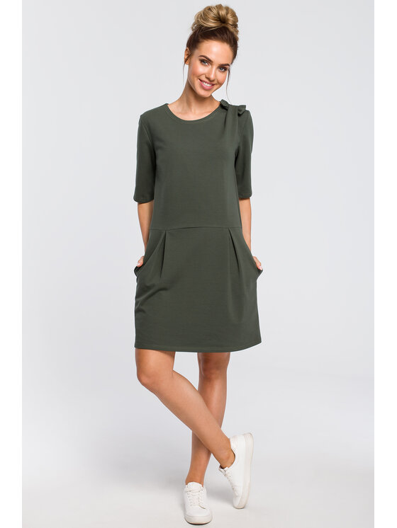 Made of Emotion Made of Emotion Vestito da giorno M422 Verde Custom Fit