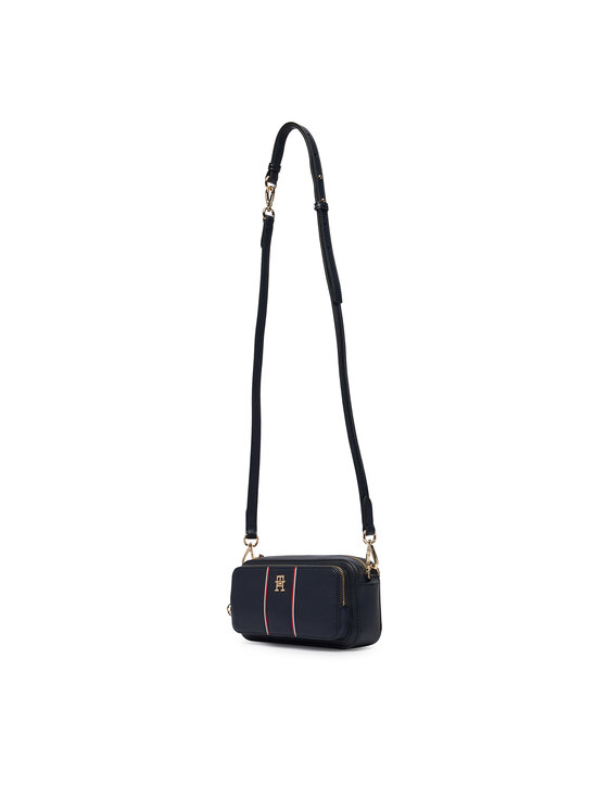 Tommy Hilfiger Tommy Hilfiger Geantă Th Daily Camera Bag Corp AW0AW18640 Bleumarin