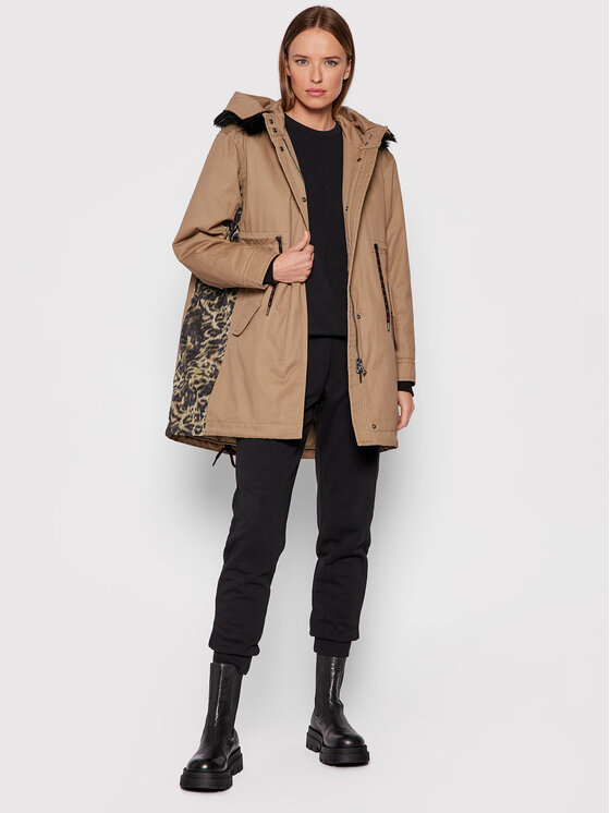 PINKO Pinko Parka Byway 1G16B1 Y75Q Barna Regular Fit