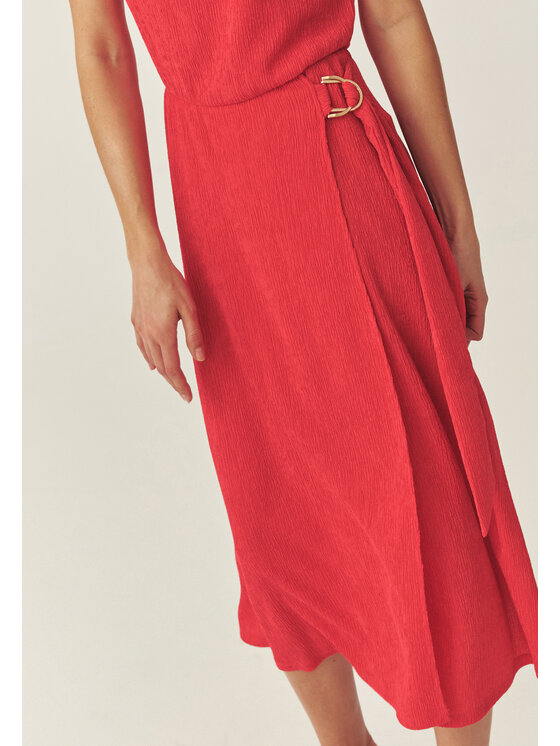 TATUUM Tatuum Sukienka dzianinowa SADI Czerwony Flare Fit