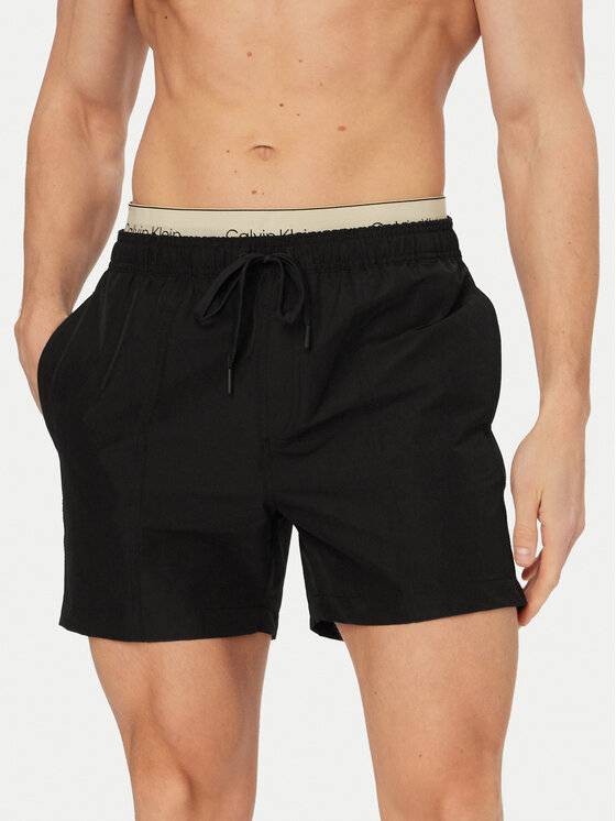 Calvin Klein Swimwear Calvin Klein Swimwear Plavecké šortky LV00N61017 Černá Regular Fit