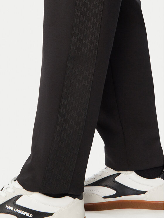 KARL LAGERFELD KARL LAGERFELD Спортивні штани 705012 564902 Чорний Regular Fit