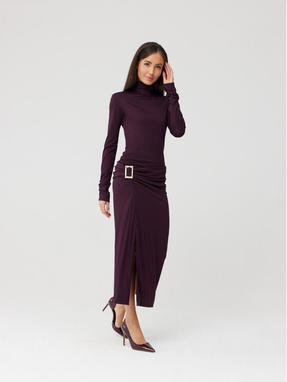 Roco Fashion Roco Fashion Každodenní šaty Leontine Fialová Slim Fit