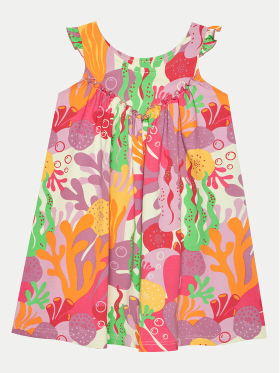 Coccodrillo Coccodrillo Sommerkleid WC4129301OWK Bunt Regular Fit