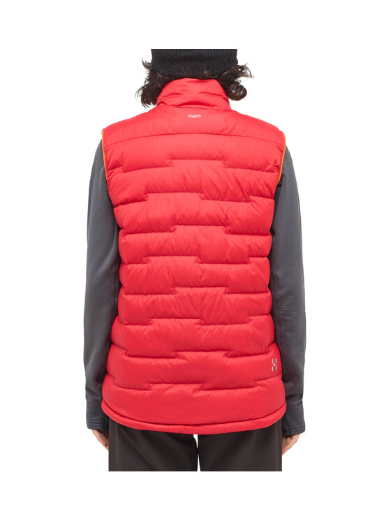 Haglöfs Haglöfs Kamizelka ROC Flash Down Vest Women Czerwony Regular Fit