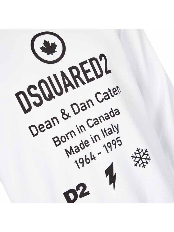 Dsquared2 Dsquared2 Mikina S74GU0425 S25042 Bílá Regular Fit