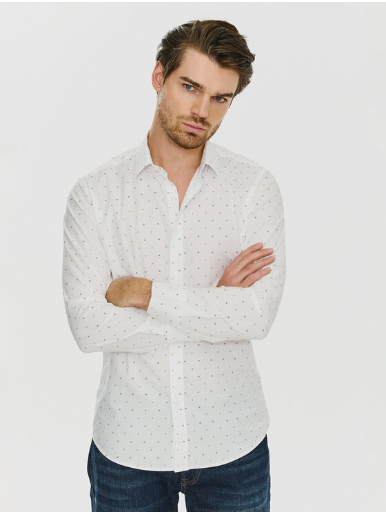 Pako Lorente Pako Lorente Koszula P24SF-1X-022 Biały Slim Fit