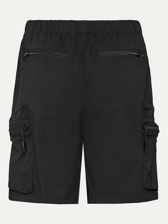 Rains Rains Szorty sportowe Tomar Shorts 19310 Czarny Regular Fit