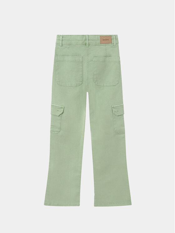 Mayoral Mayoral Pantaloni di tessuto 6507 Verde Regular Fit
